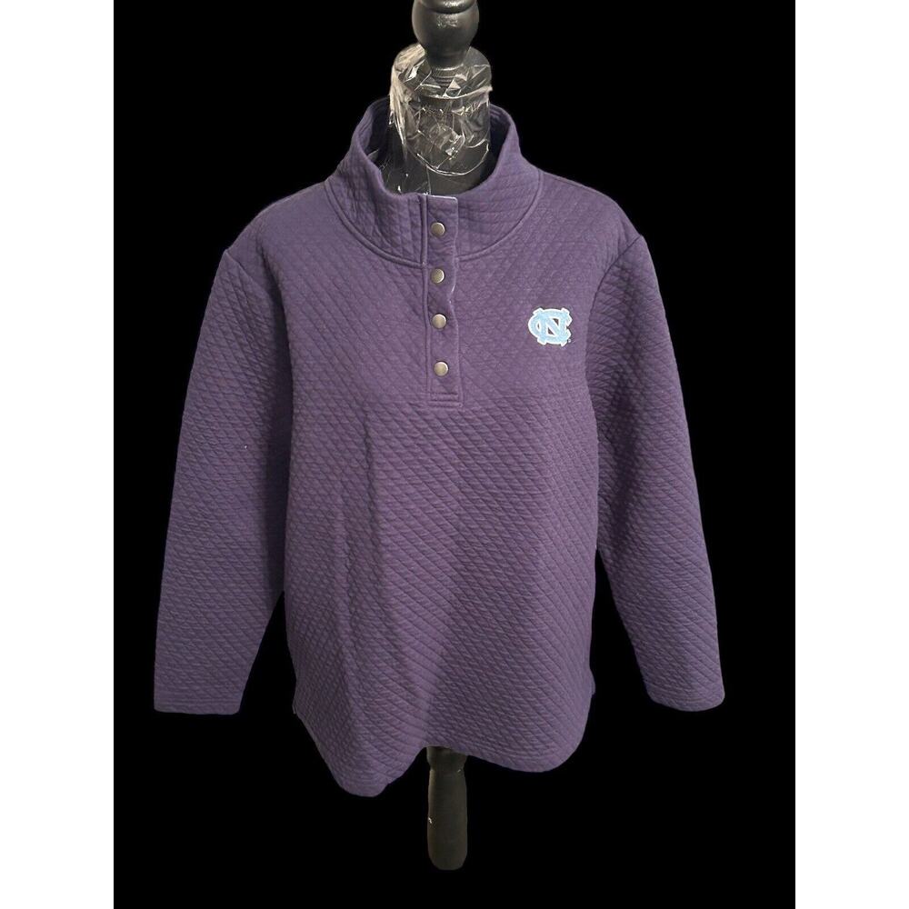 Knights‎ Apparel University North Carolina Tar Heels 1/4 Button Jacket XL 16/18